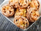 Рецепта Коктейлни парти хапки - пълнени гъби печурки със скариди